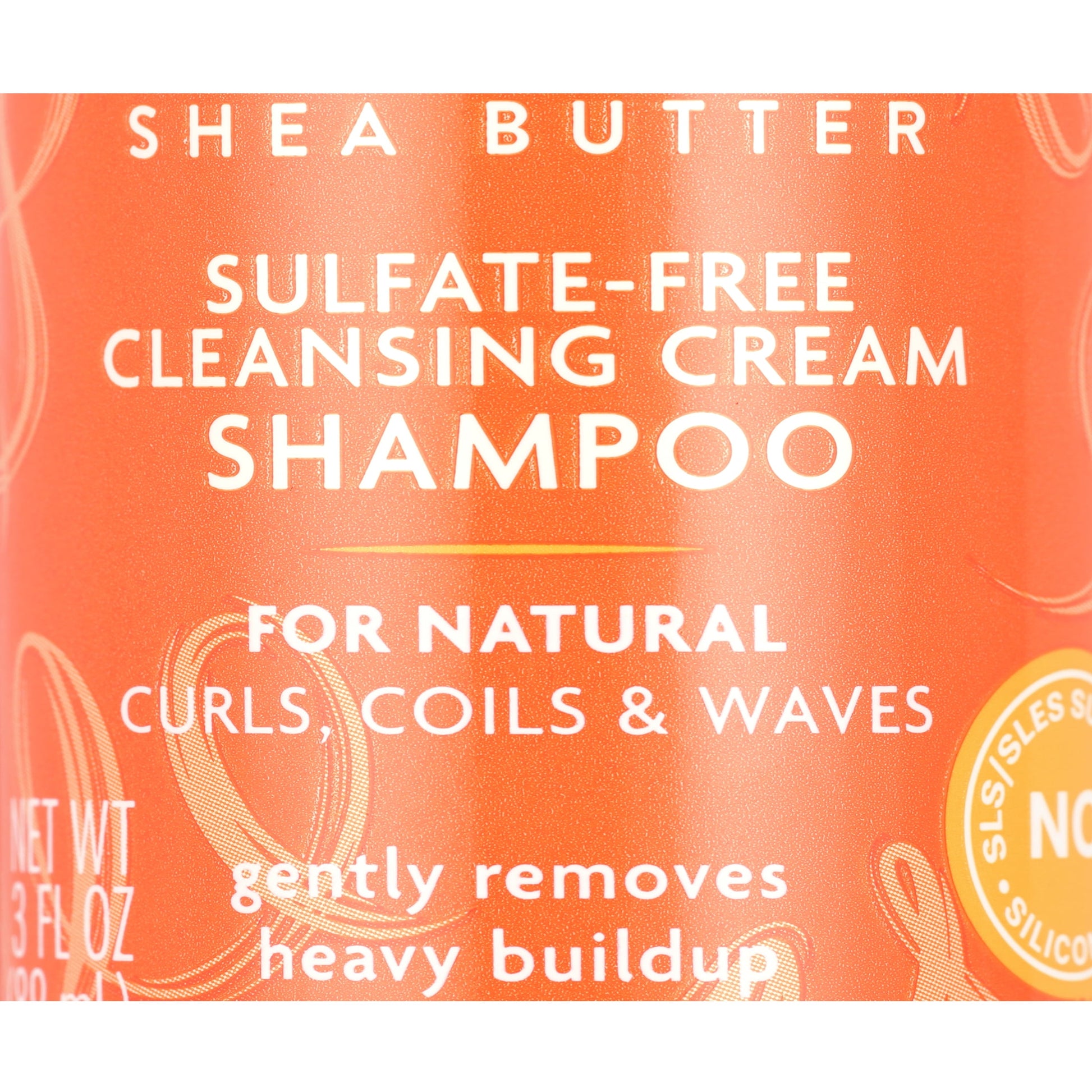 (6 Pack)  Sulfate-Free Cleansing Cream Shampoo for Natural Hair, Sulfate-Free with Shea Butter, 3 Fl Oz, Travel Size